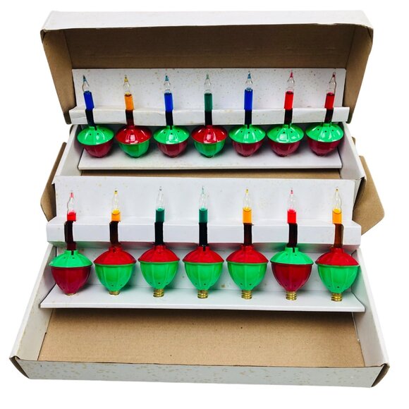 Vintage NOMA Christmas Bubble Lights Set Of 14 Retro Decor New Never Used Tested - Picture 1 of 6